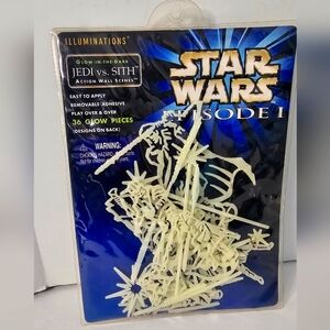 New Star Wars Episode 1 Glow In Dark Action Wall Scenes